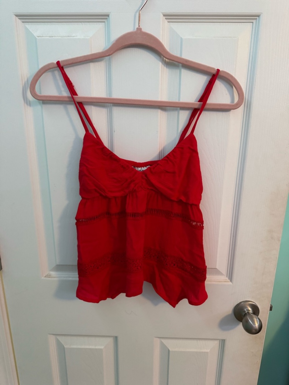 No Boundaries Red Spaghetti Strap